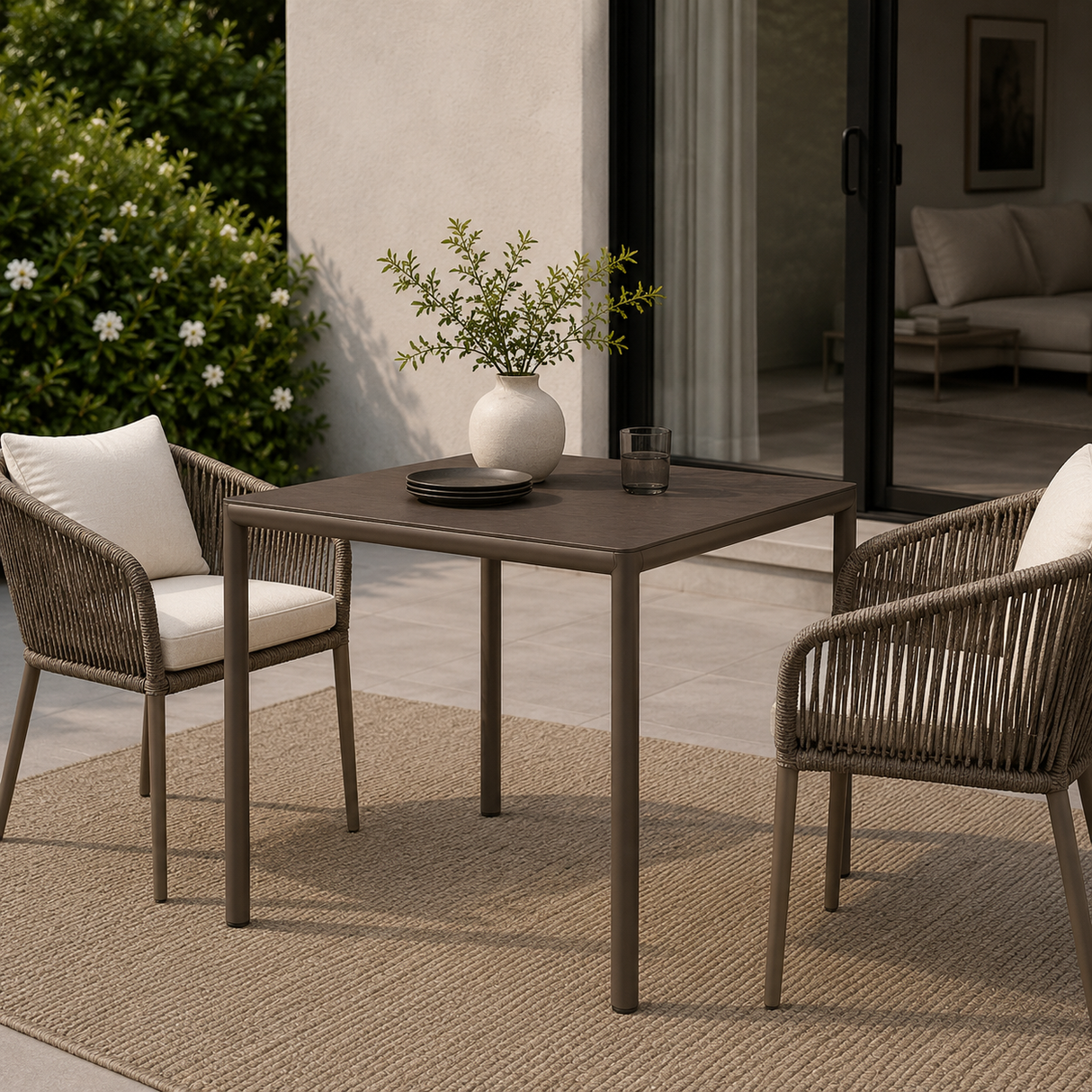 Aluminum Adjustable Outdoor Dining Table – Piave – outdoor alternate view 16