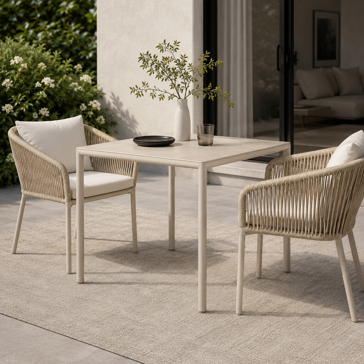 Aluminum Adjustable Outdoor Dining Table – Piave – outdoor alternate view 10