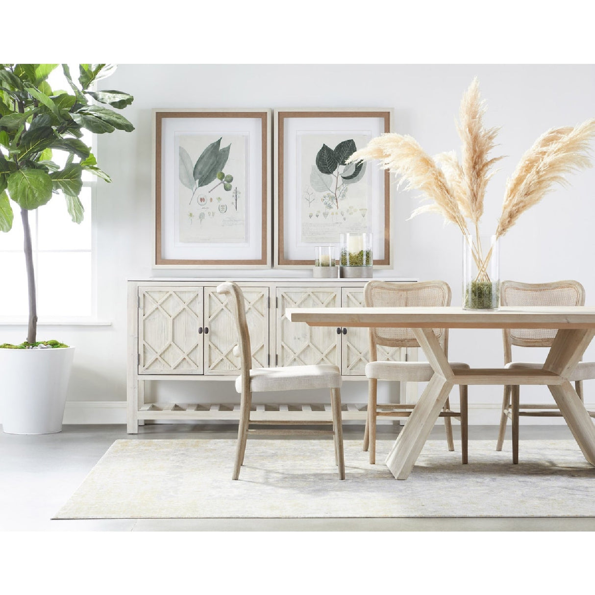 Cane-Back Dining Chair Set (2) | Living Essentials Cela – alternate view 30