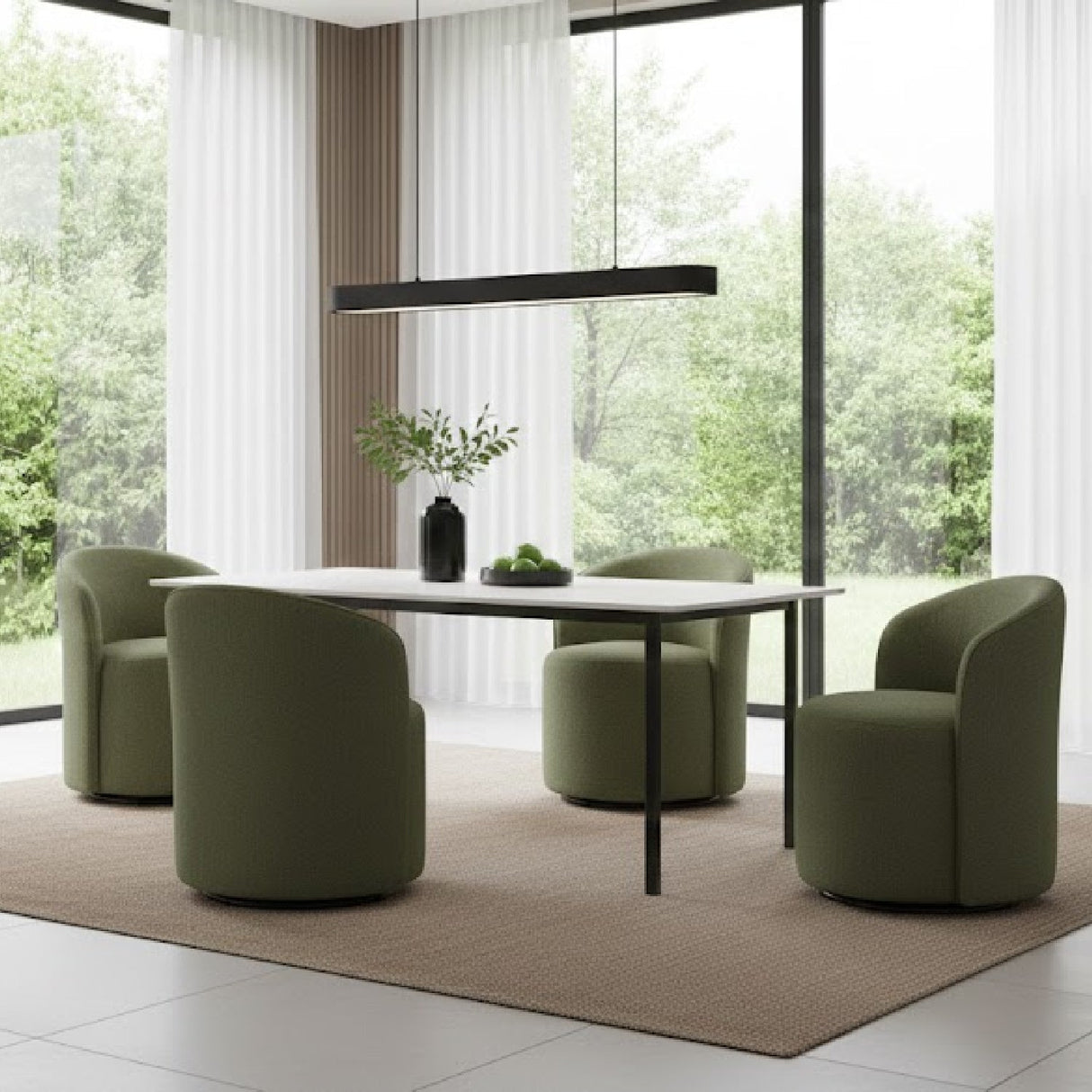 Modern European furniture - Outdoor Swivel Dining Chair - www.oroa.com