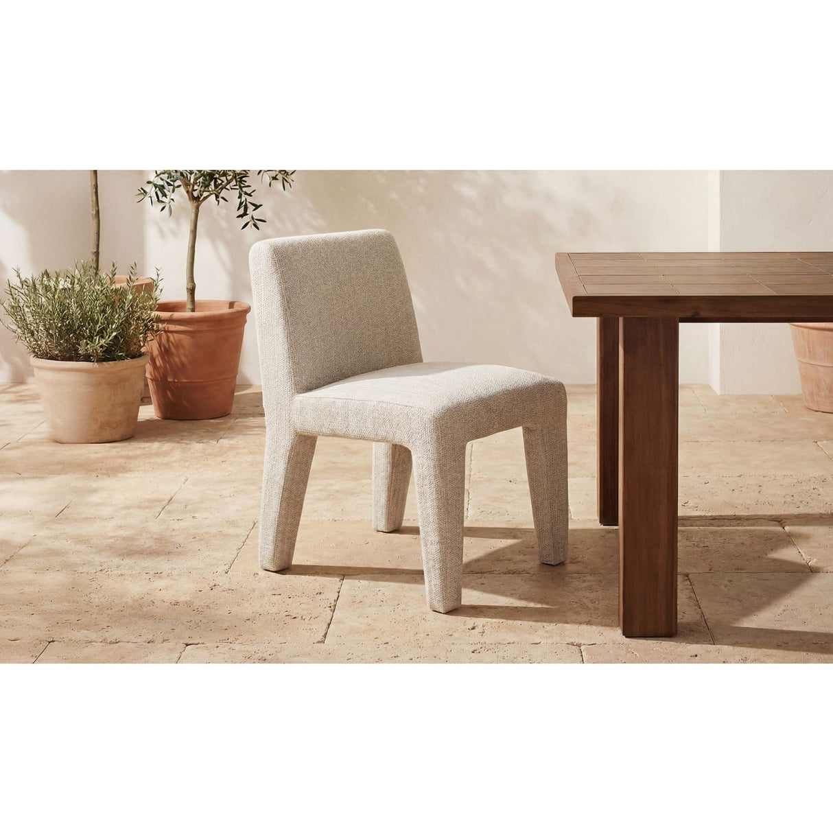 Modern European furniture - Outdoor Upholstered Dining Chair - www.oroa.com