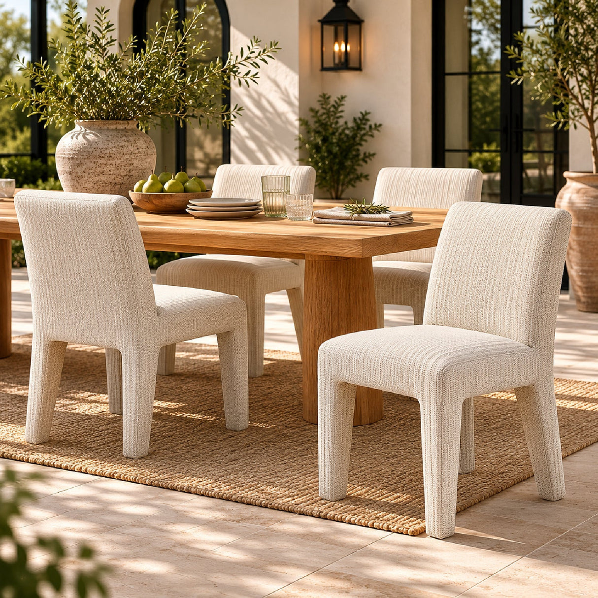 Modern European furniture - Outdoor Upholstered Dining Chair - www.oroa.com