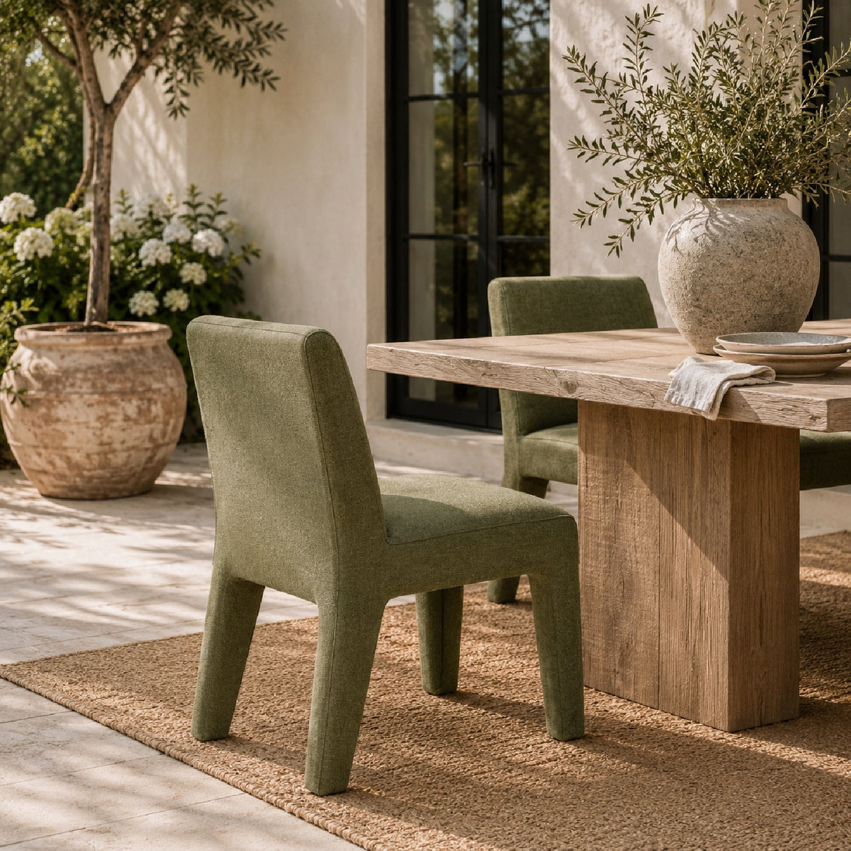 Modern European furniture - Outdoor Upholstered Dining Chair - www.oroa.com