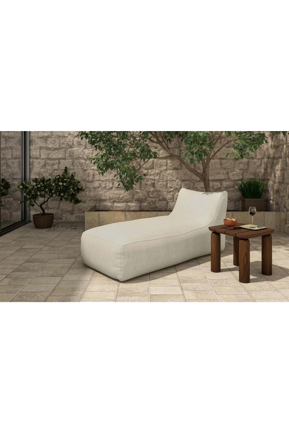 Modern European furniture - Olefin Outdoor Chaise Lounge - www.oroa.com