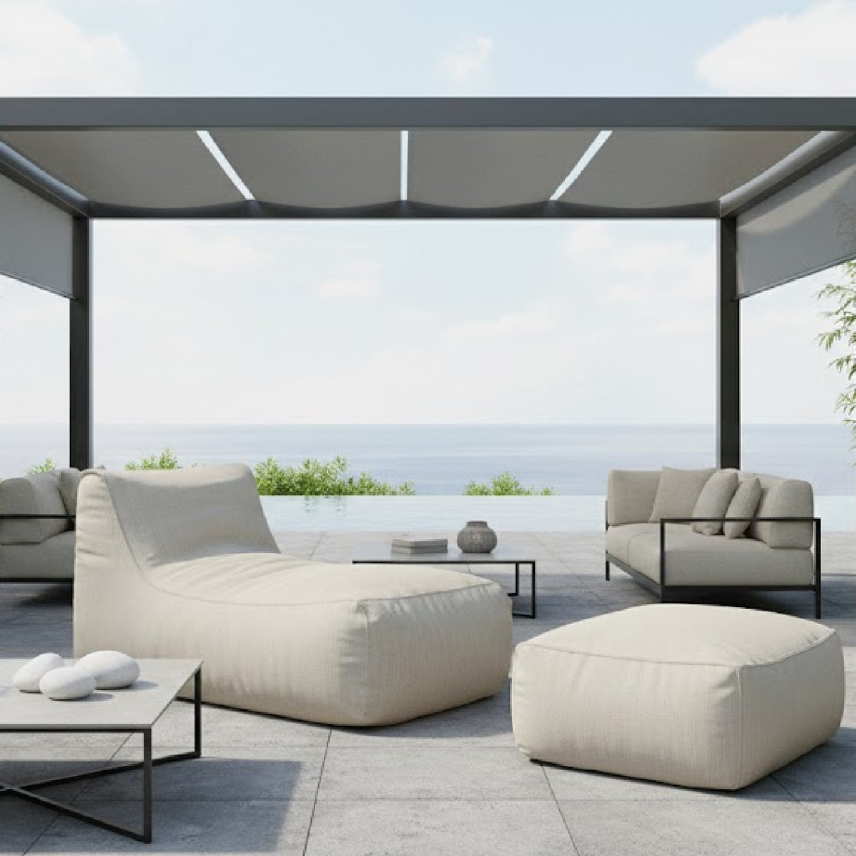 Modern European furniture - Olefin Outdoor Chaise Lounge - www.oroa.com