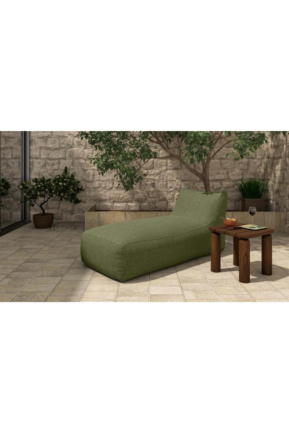 Modern European furniture - Olefin Outdoor Chaise Lounge - www.oroa.com