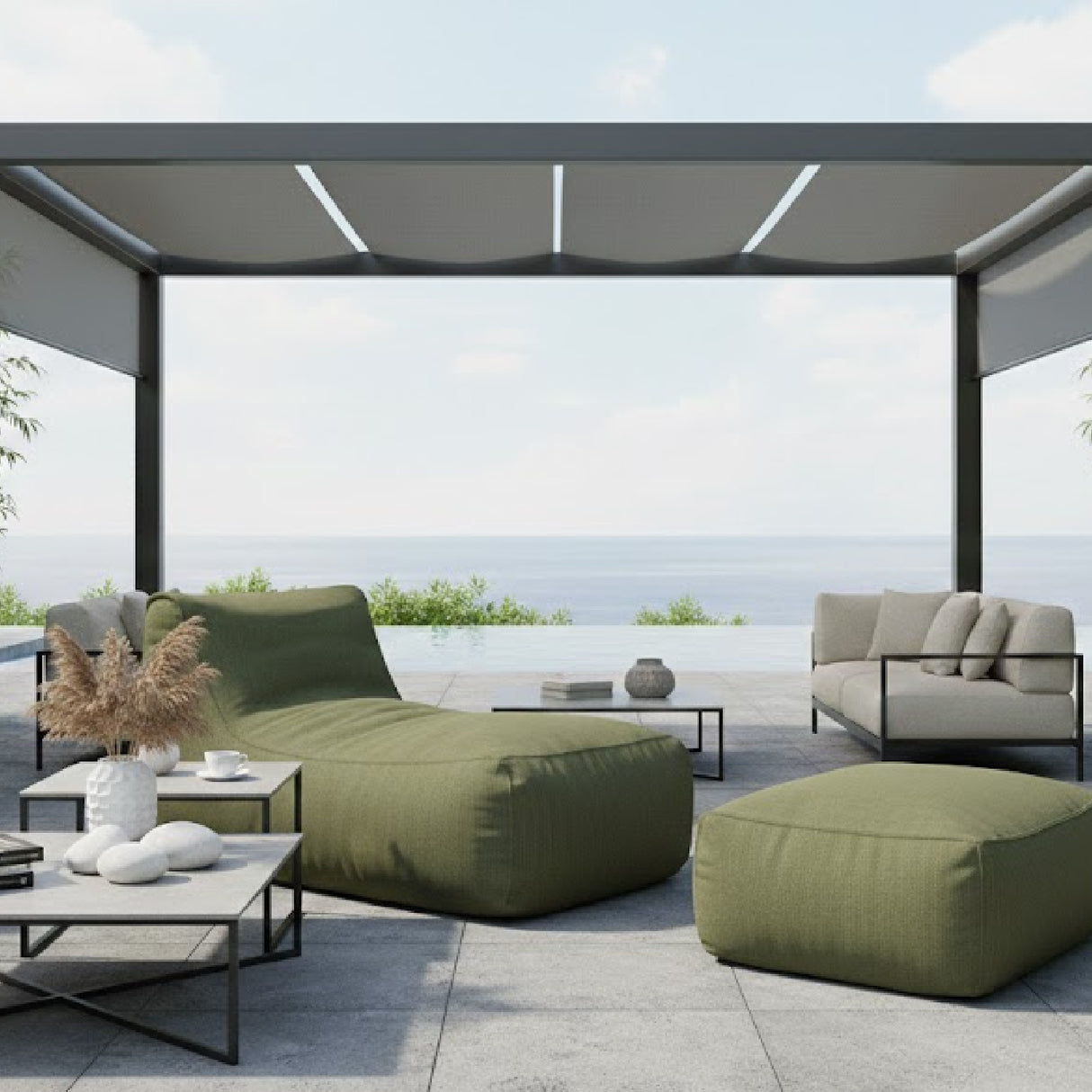 Modern European furniture - Olefin Outdoor Chaise Lounge - www.oroa.com