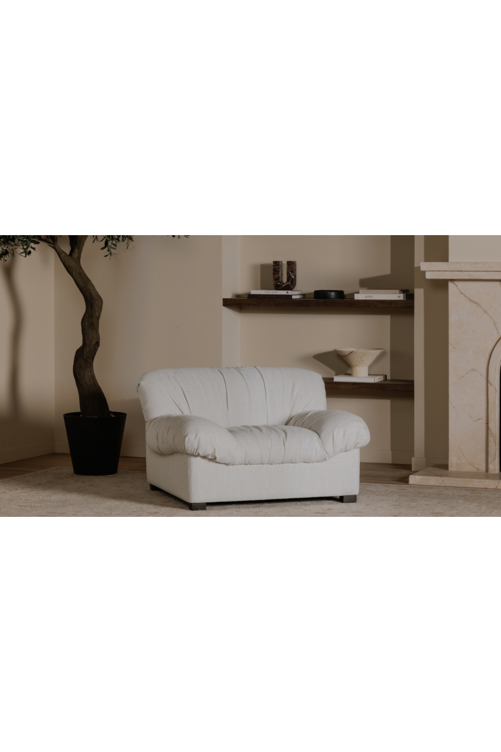 Modern European furniture - Vintage-Inspired Wrinkled Lounge Chair - www.oroa.com
