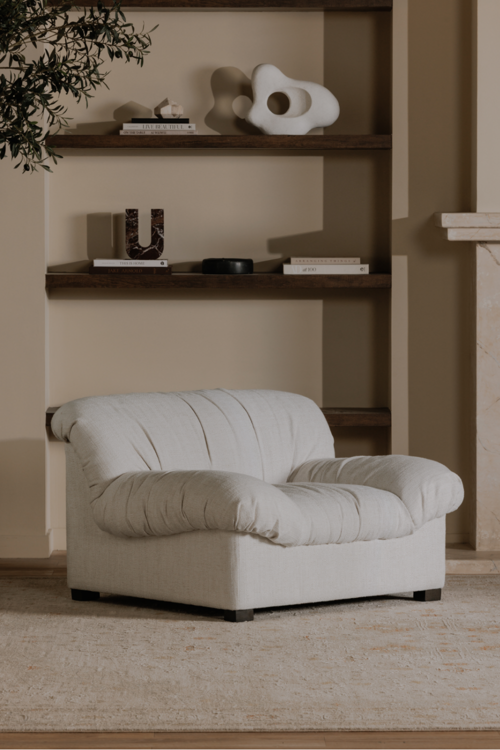 Modern European furniture - Vintage-Inspired Wrinkled Lounge Chair - www.oroa.com