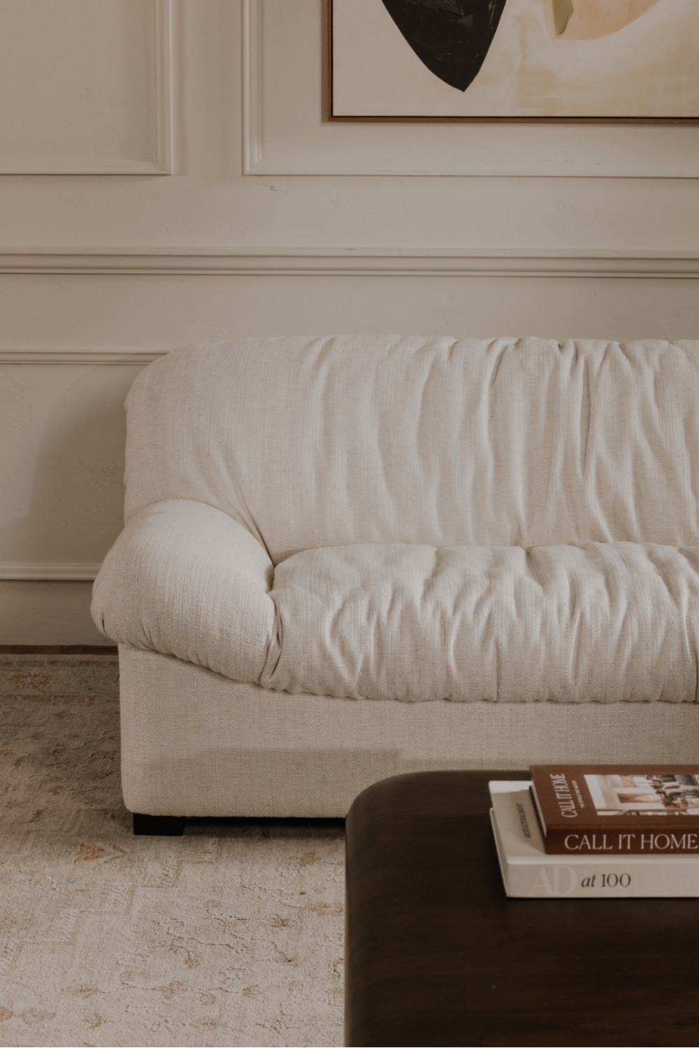 Vintage-Inspired Wrinkled Sofa | Novi Living Halston | Oroa.com