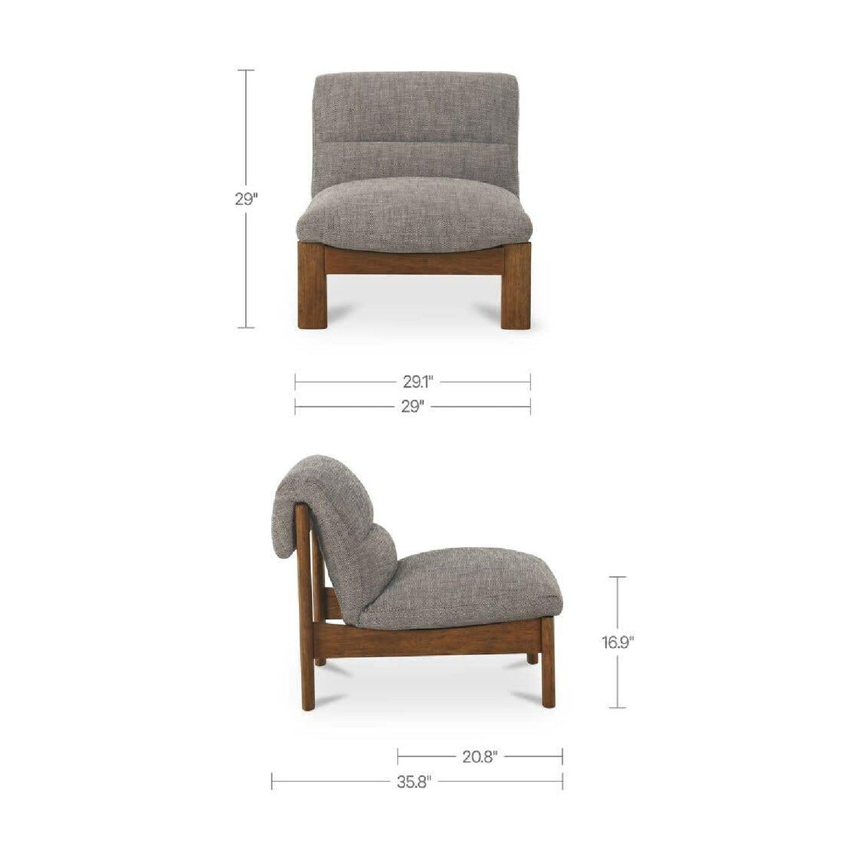 Modern or European furniture - Tufted Lounge Chair - www.oroa.com