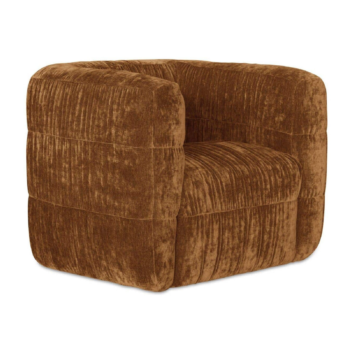 Modern or European furniture - Ruched Chenille Swivel Chair - www.oroa.com