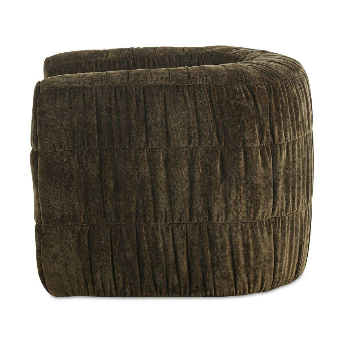 Modern or European furniture - Ruched Chenille Swivel Chair - www.oroa.com