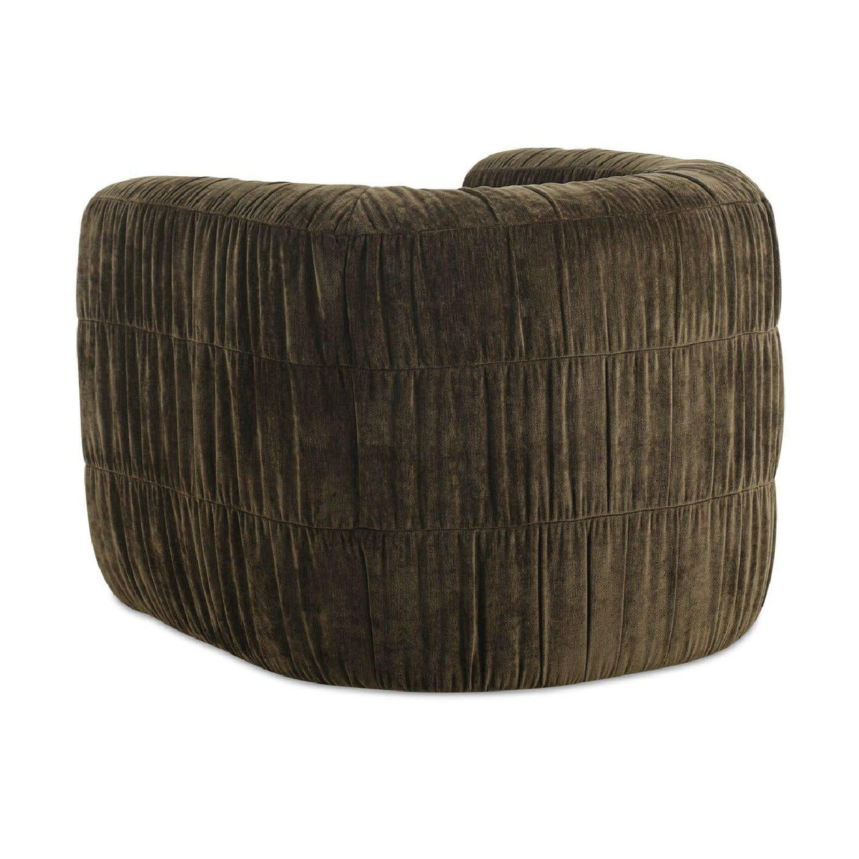 Modern or European furniture - Ruched Chenille Swivel Chair - www.oroa.com