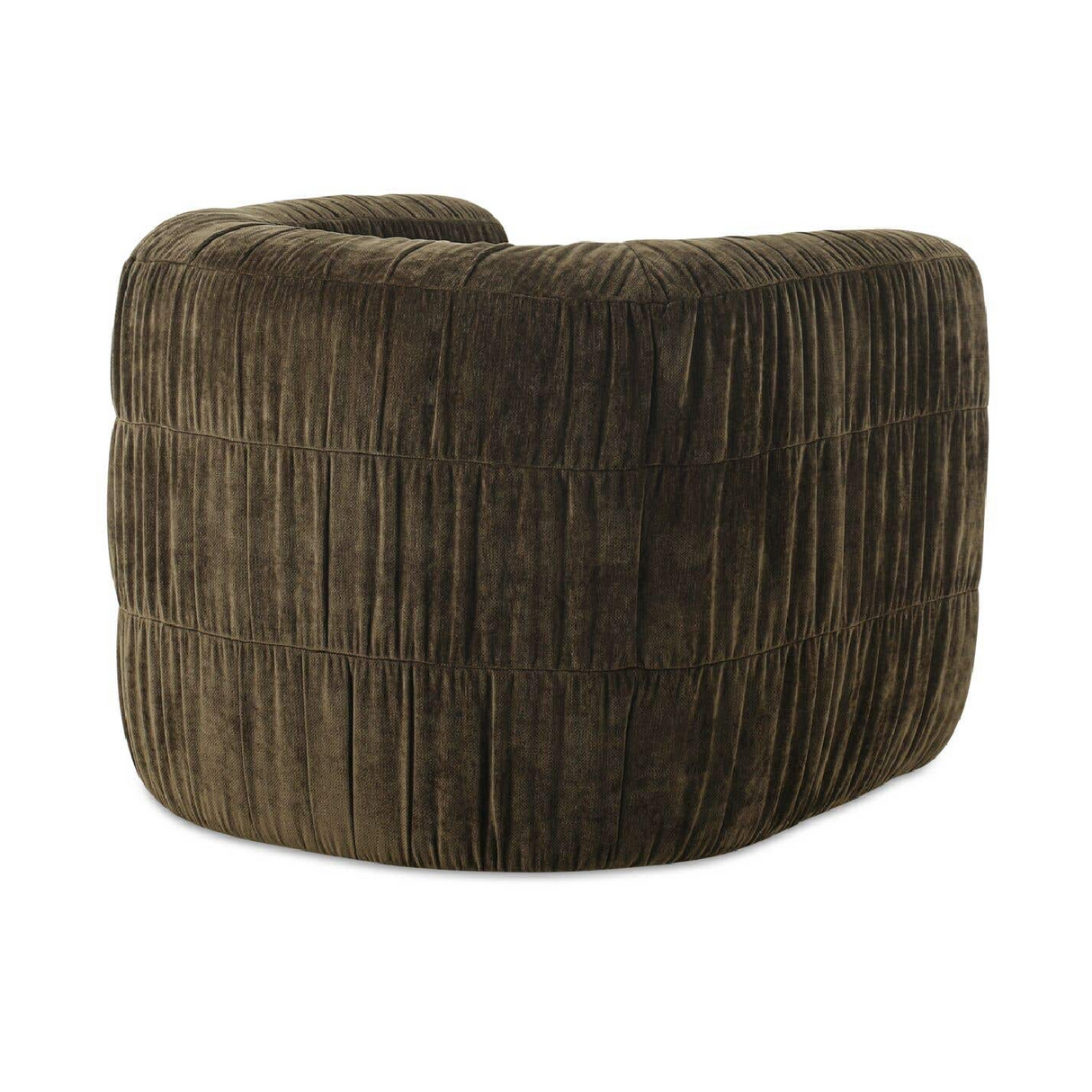Modern or European furniture - Ruched Chenille Swivel Chair - www.oroa.com