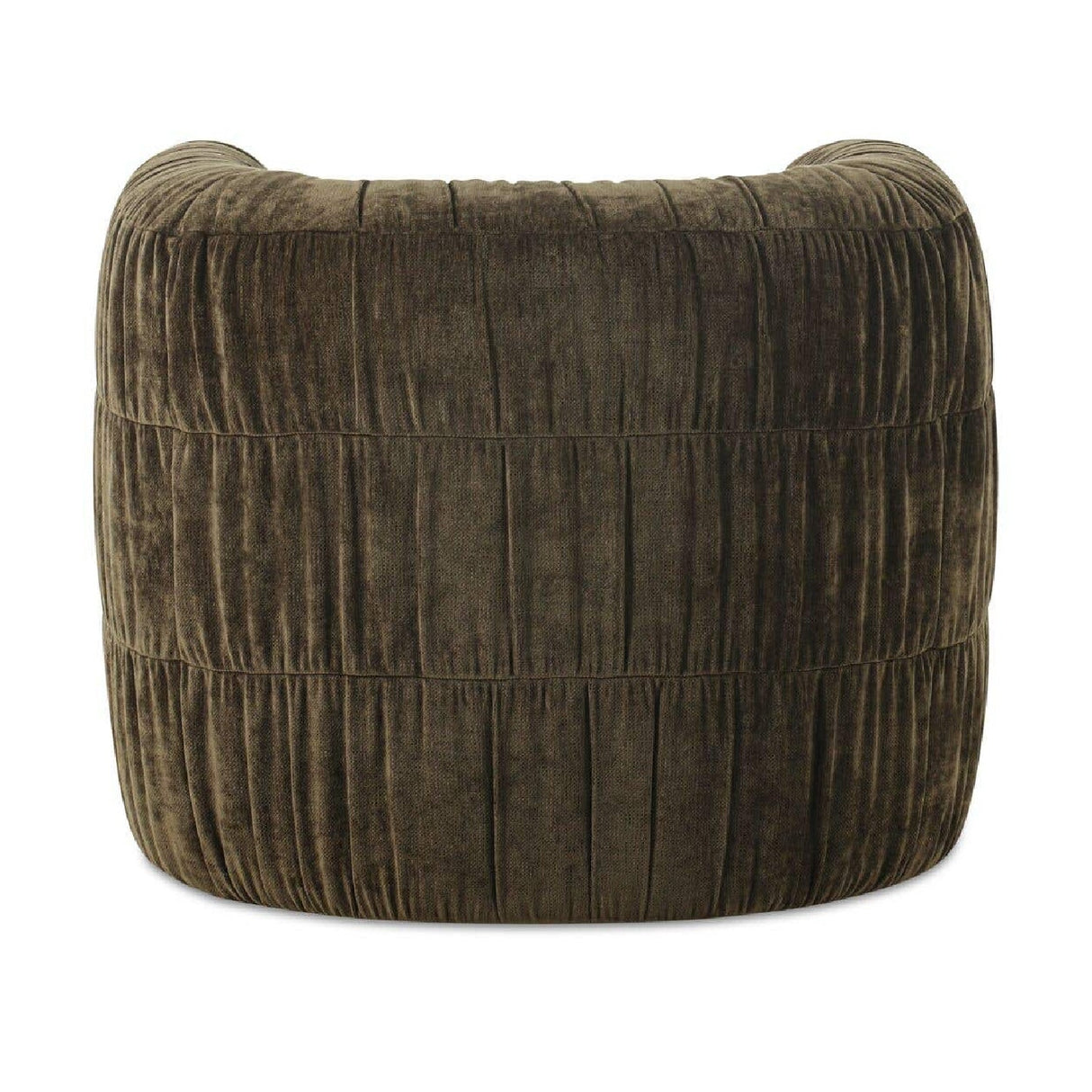 Modern or European furniture - Ruched Chenille Swivel Chair - www.oroa.com