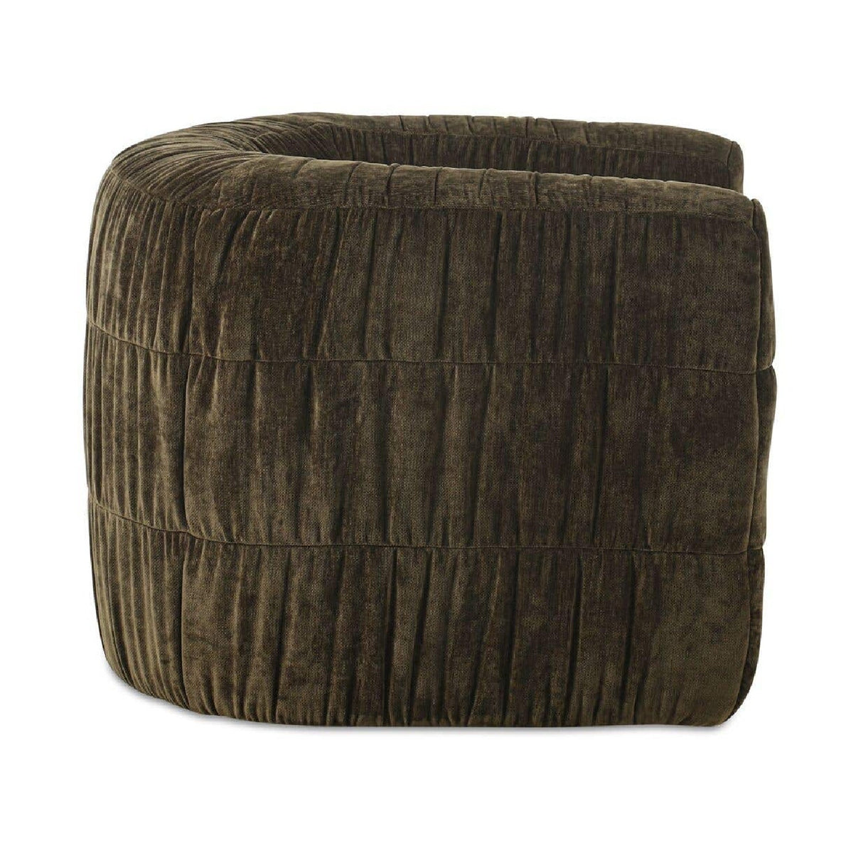Modern or European furniture - Ruched Chenille Swivel Chair - www.oroa.com