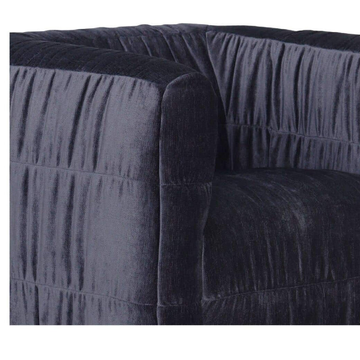 Modern or European furniture - Ruched Chenille Swivel Chair - www.oroa.com