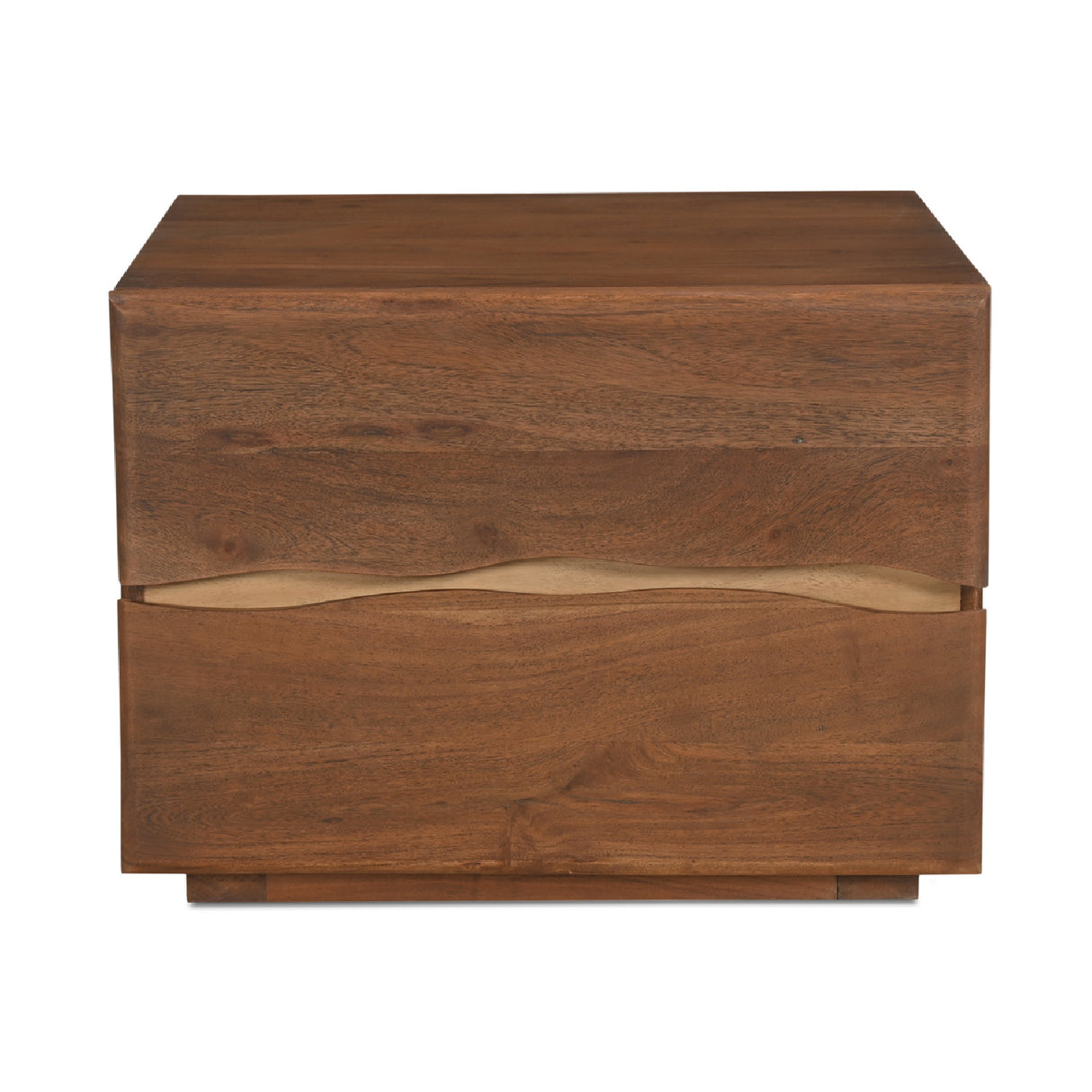 Modern European furniture - Solid Acacia 2-Drawer Nightstand - www.oroa.com | Oroa.com