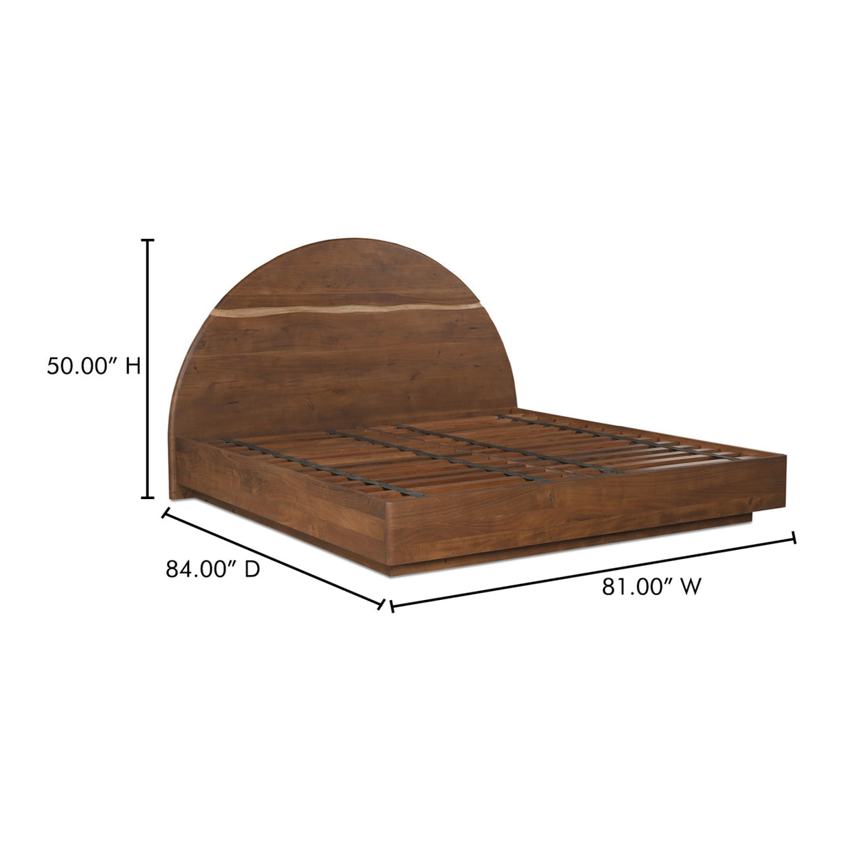 Arched Acacia Wood Bed | Novi Living Watson | Oroa.com