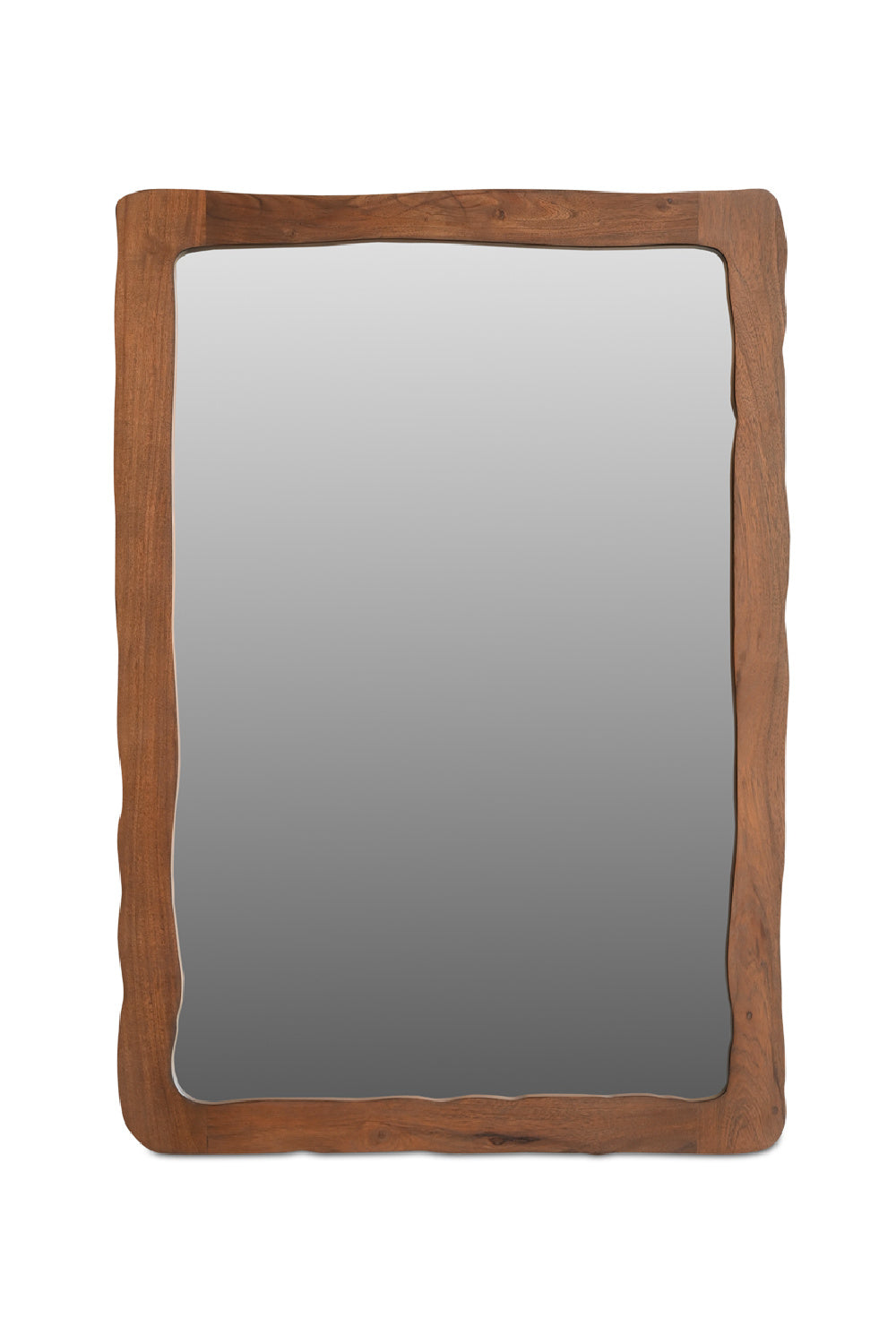 Modern European furniture - Brown Acacia Wood Mirror - www.oroa.com