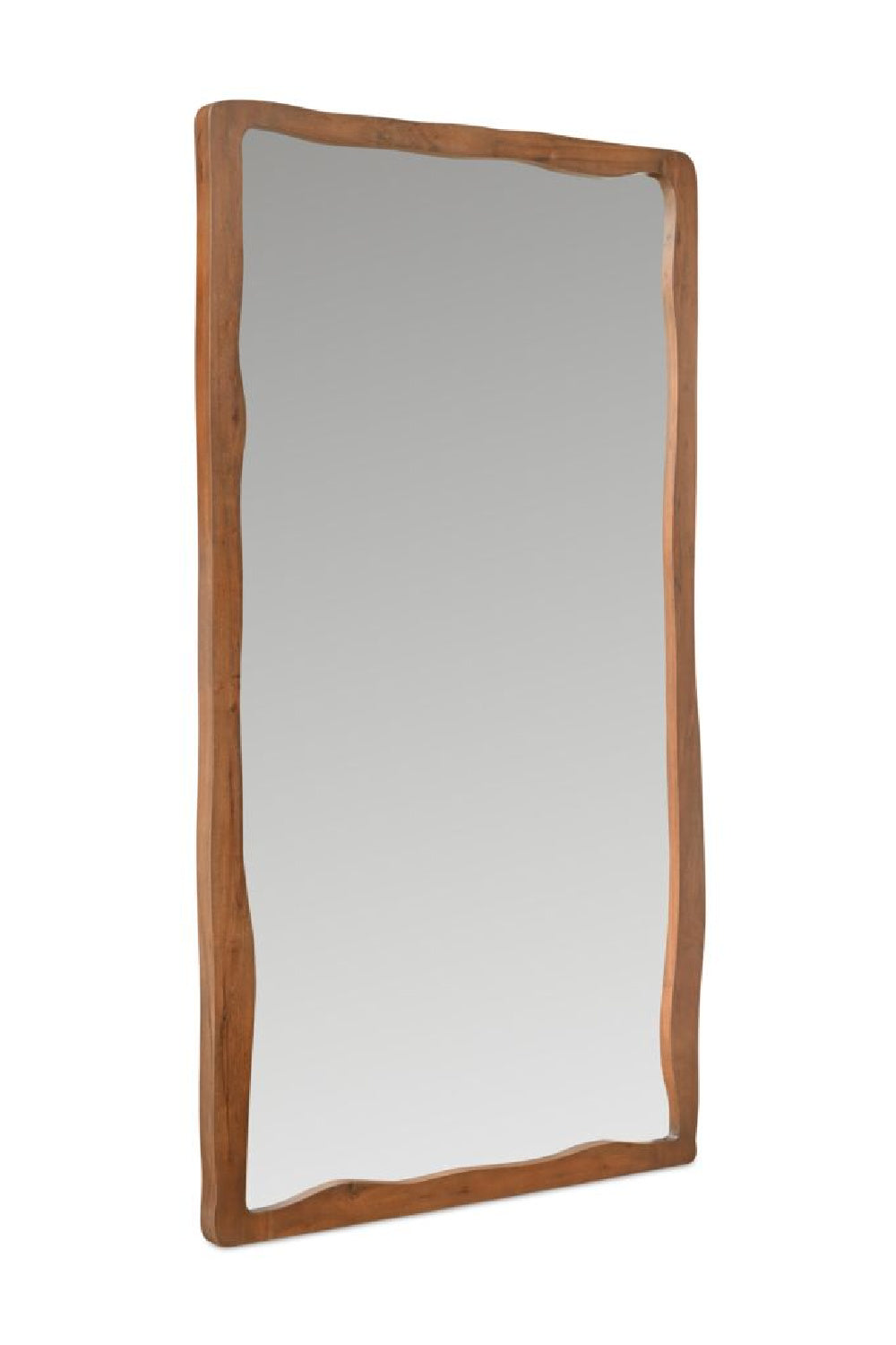 Modern European furniture - Brown Acacia Wood Mirror - www.oroa.com