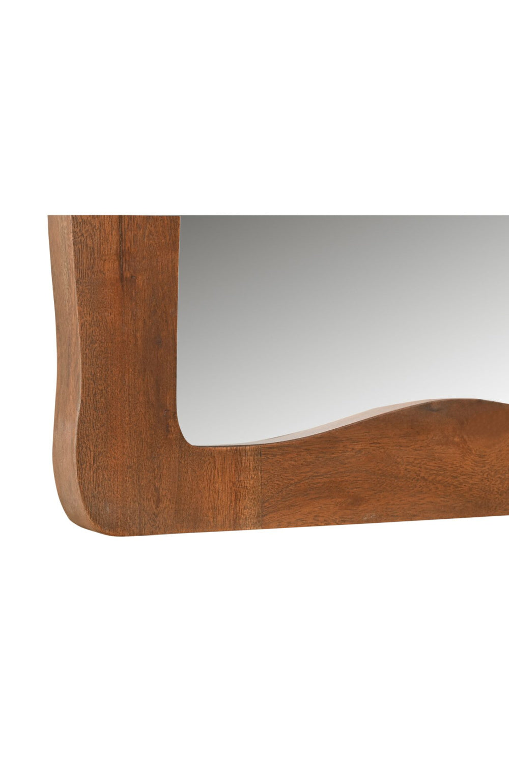 Modern European furniture - Brown Acacia Wood Mirror - www.oroa.com