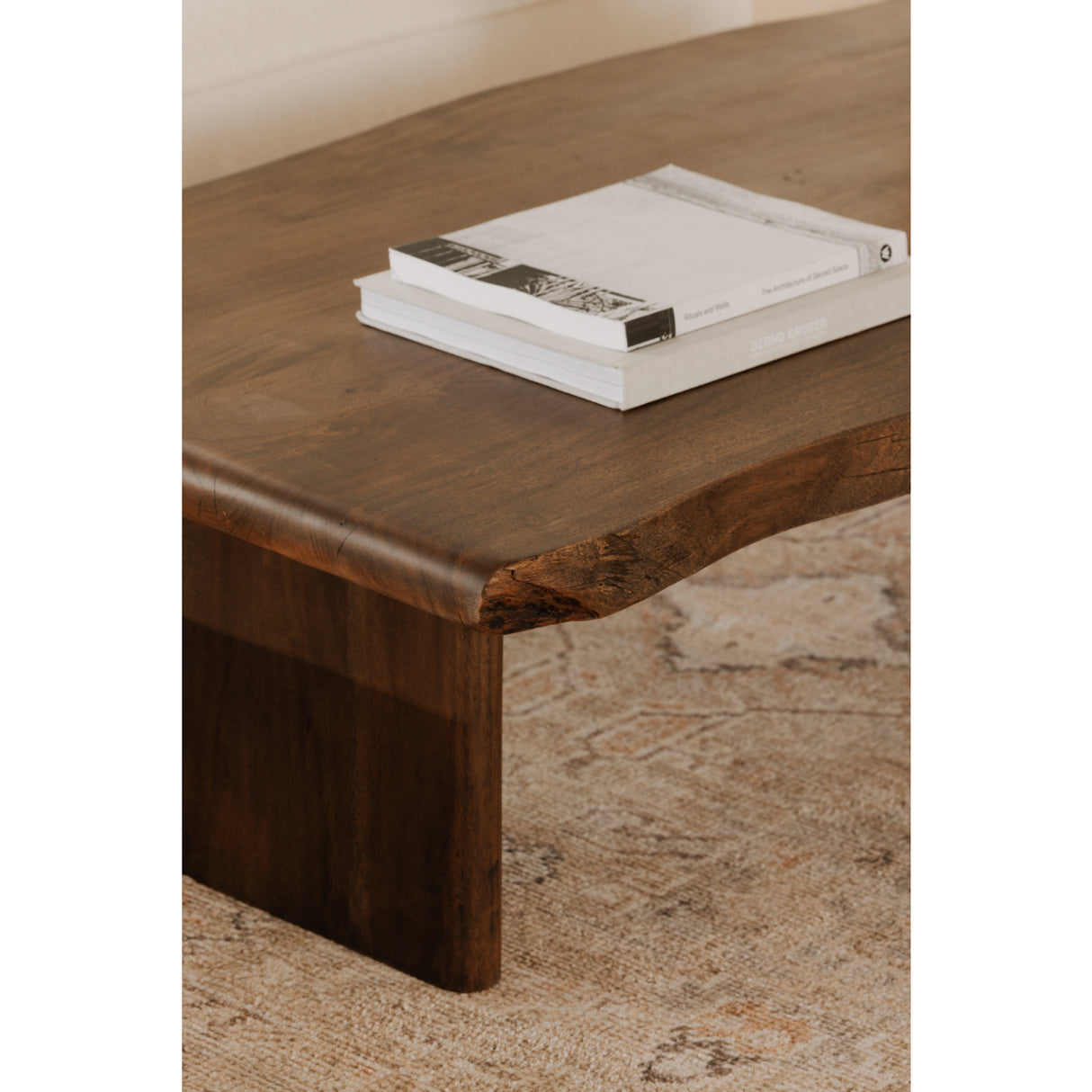 Modern European furniture - Brown Acacia Wood Coffee Table - www.oroa.com | Oroa.com