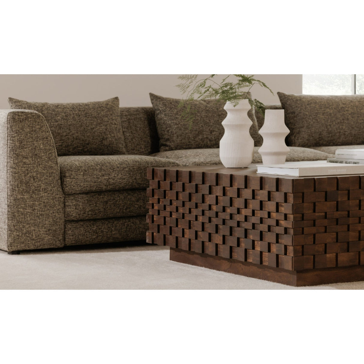 Modern European furniture - Acacia Storage Coffee Table - www.oroa.com