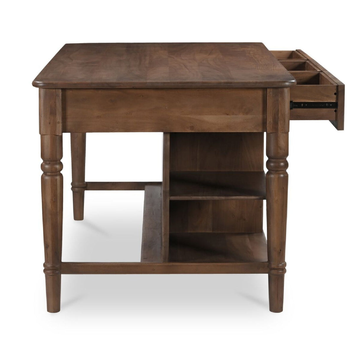 Modern European furniture - Acacia 3-Drawer Kitchen Island - www.oroa.com