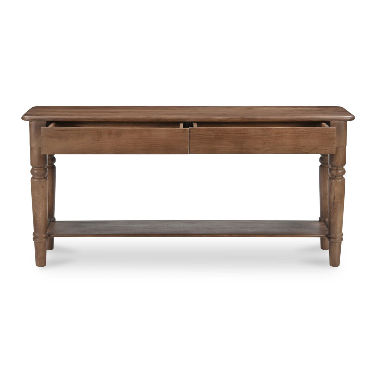 Modern European furniture - 2-Drawer Acacia Console Table - www.oroa.com