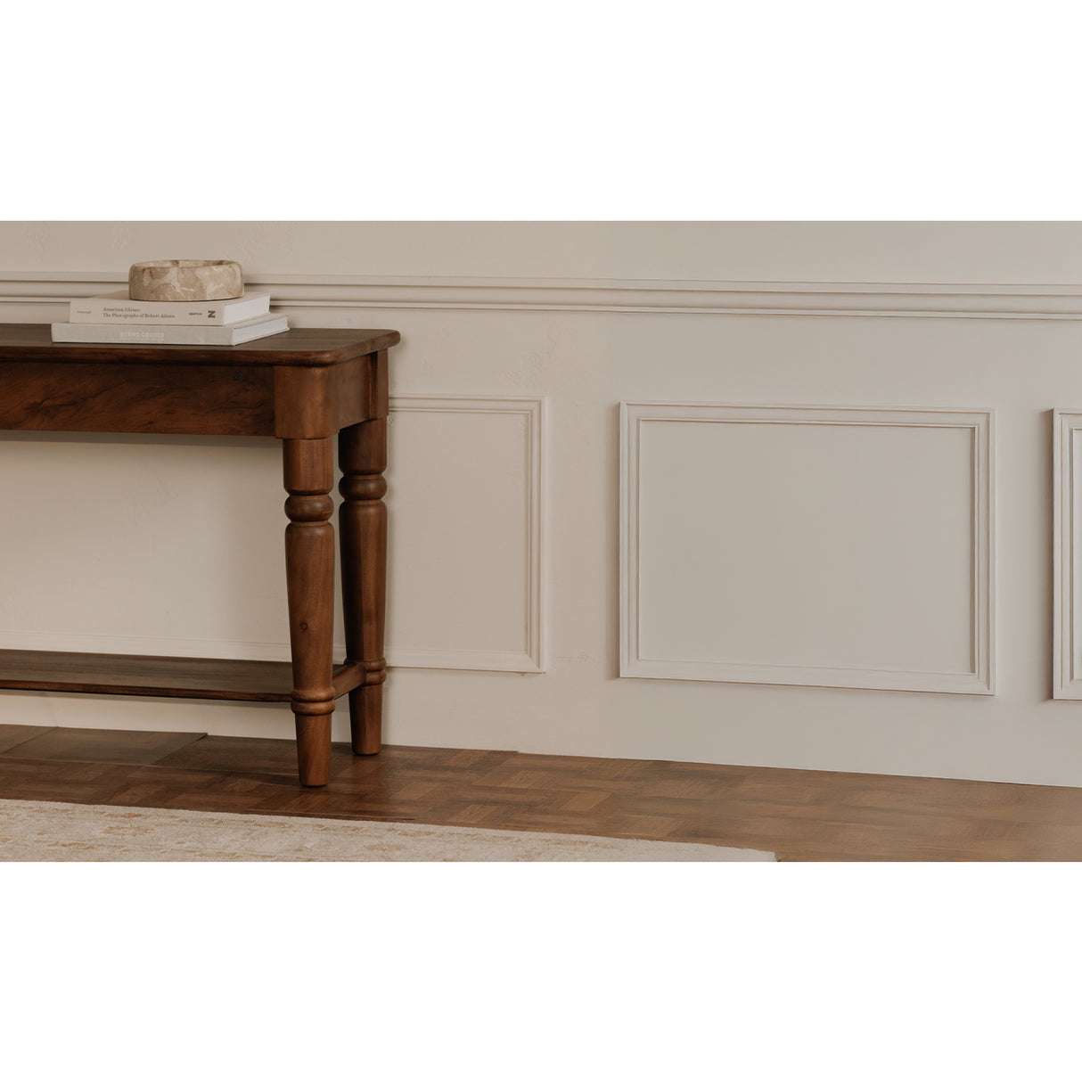 Modern European furniture - 2-Drawer Acacia Console Table - www.oroa.com