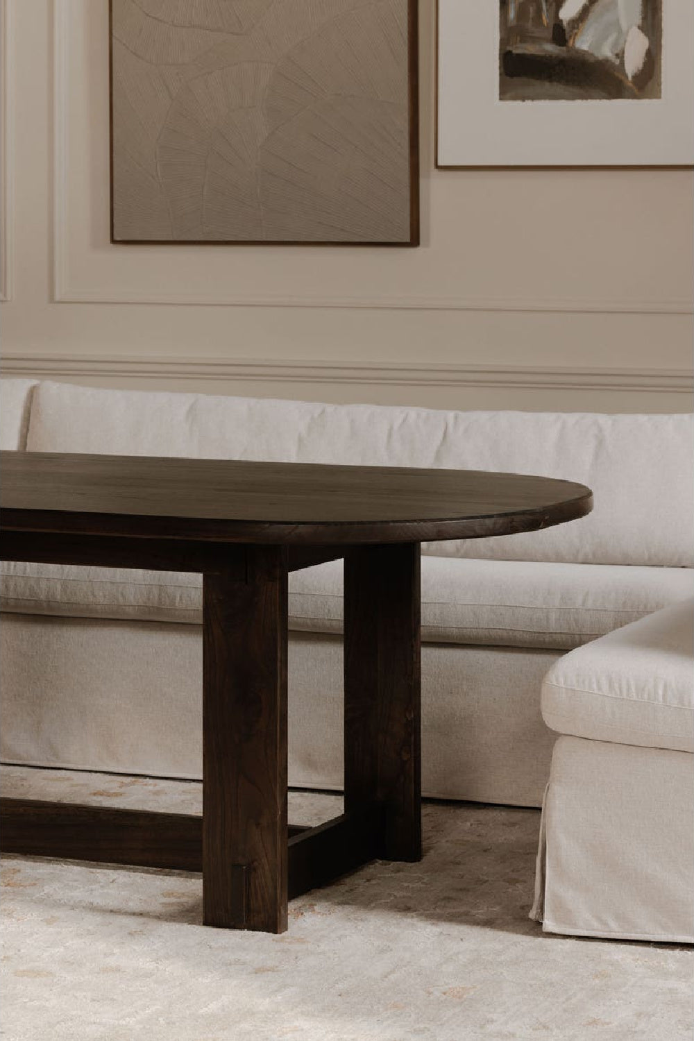 Modern European furniture - Solid Need Wood Dining Table - www.oroa.com