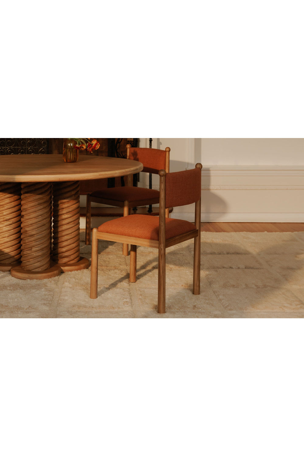 Modern European furniture - Oak Turned-Leg Dining Table - www.oroa.com
