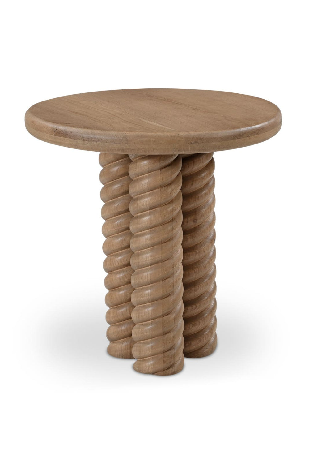 Modern European furniture - Oak Turned-Leg Side Table - www.oroa.com