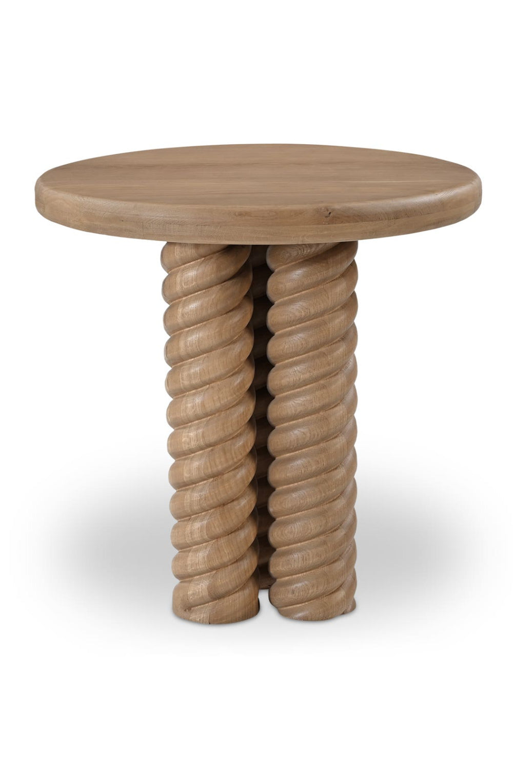 Modern European furniture - Oak Turned-Leg Side Table - www.oroa.com