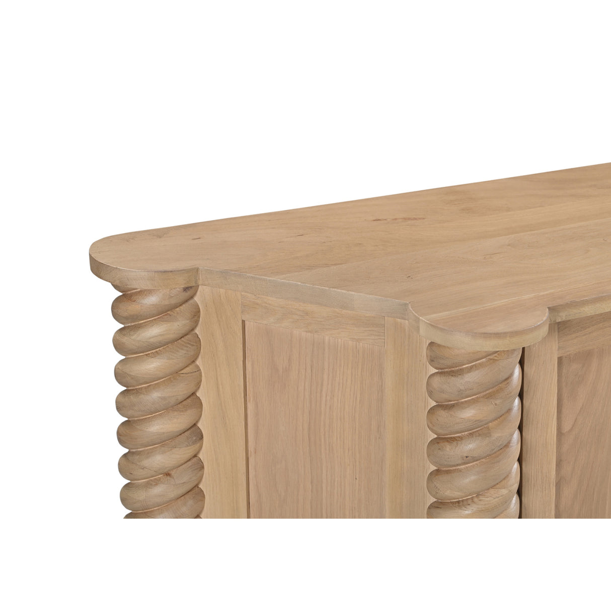 Modern European furniture - Oak Turned-Leg 4-Door Sideboard - www.oroa.com