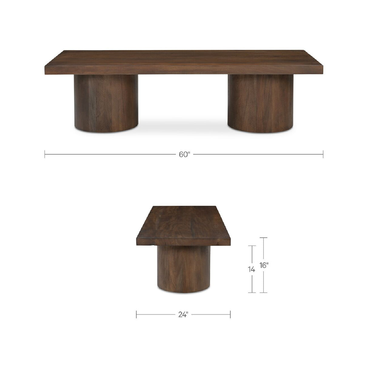 Modern European furniture - Neem Wood Coffee Table - www.oroa.com