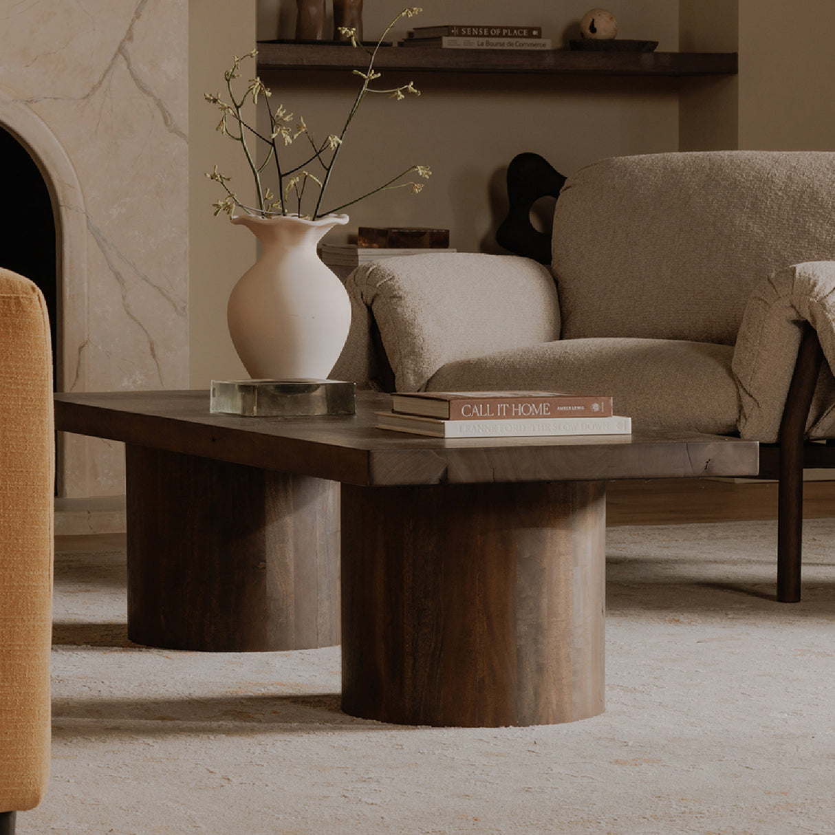 Modern European furniture - Neem Wood Coffee Table - www.oroa.com