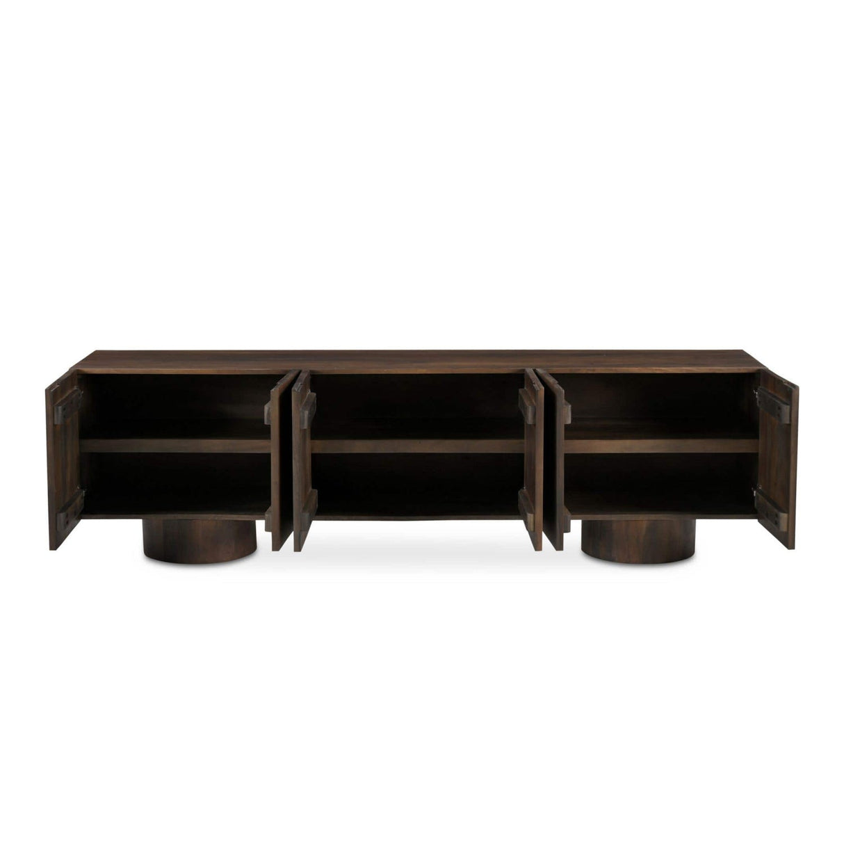 Modern European furniture - Neem Wood 6-Door Media Unit - www.oroa.com