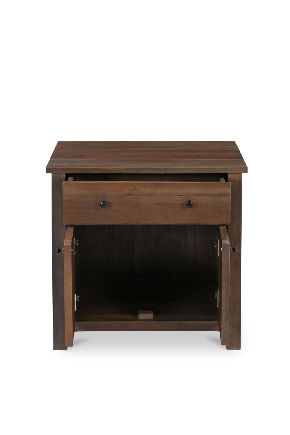 Wooden 2-Door Charging Nightstand | Novi Living Gene | Oroa.com