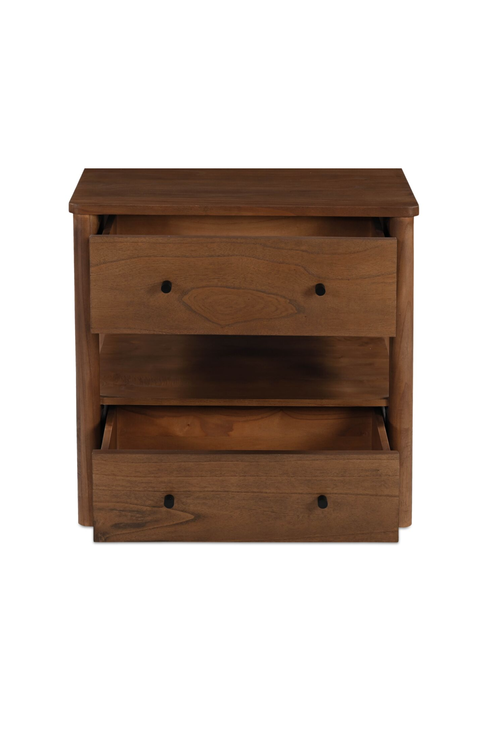 Modern European furniture - 2-Drawer Wooden Charging Nightstand - www.oroa.com
