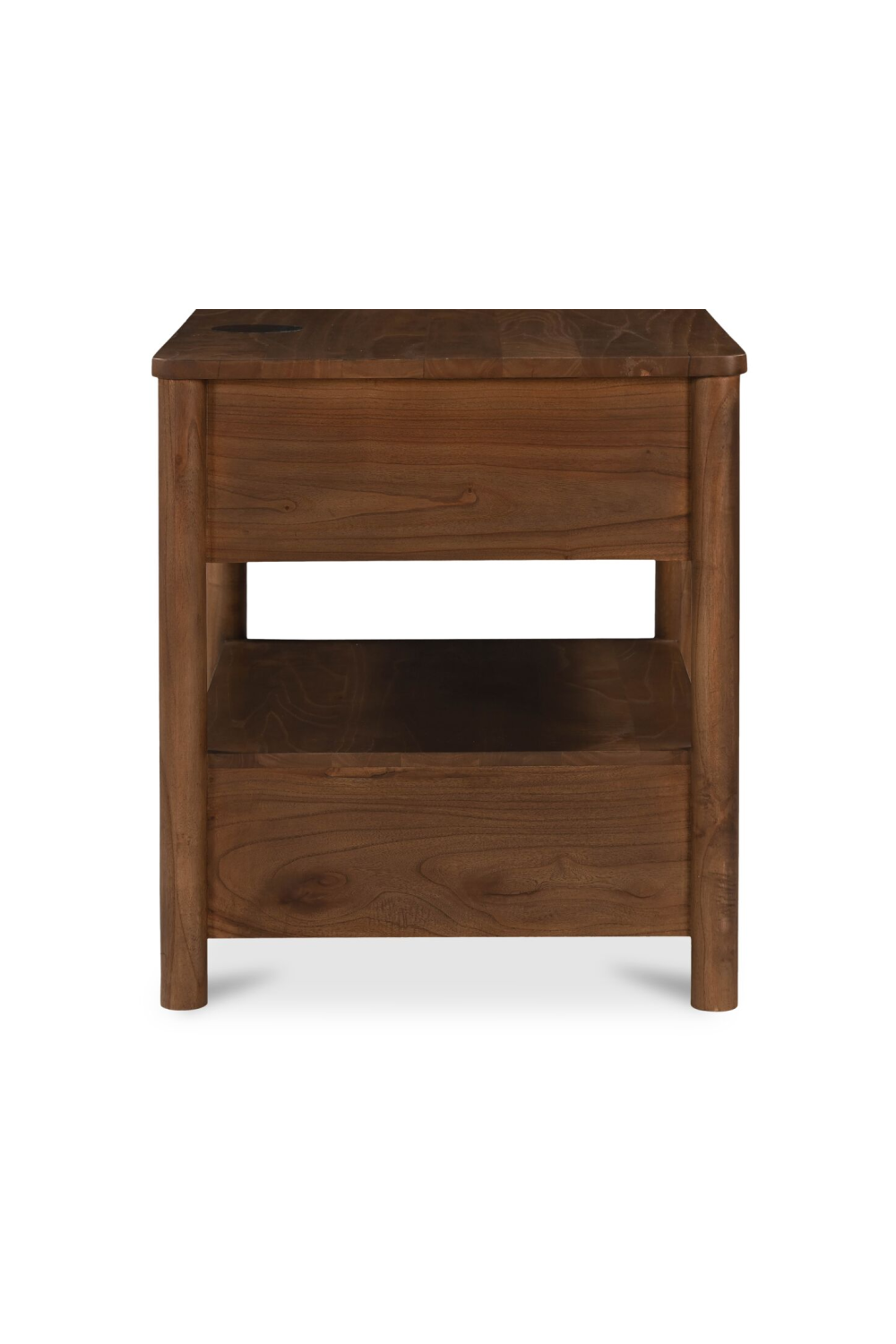 Modern European furniture - 2-Drawer Wooden Charging Nightstand - www.oroa.com