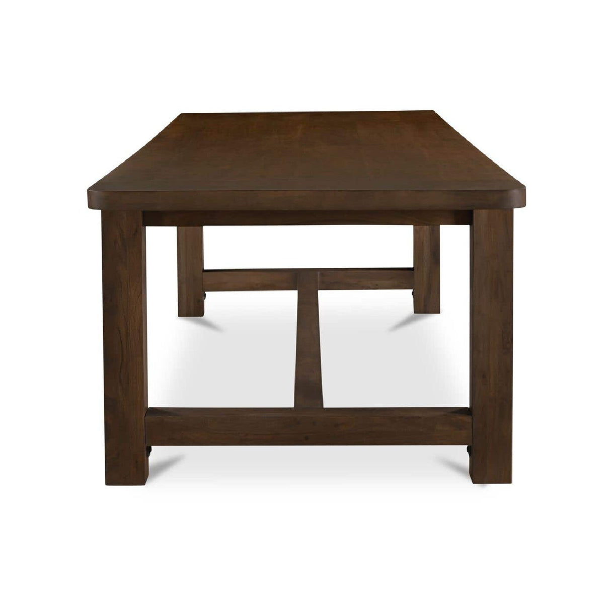 Modern European furniture - Brown Acacia Wood Dining Table - www.oroa.com