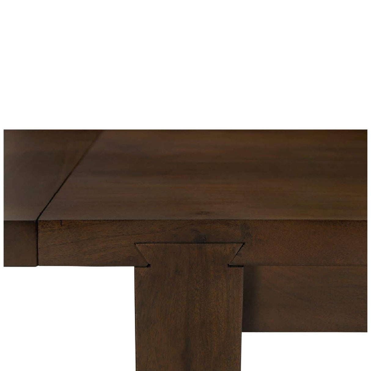 Modern European furniture - Brown Acacia Wood Dining Table - www.oroa.com