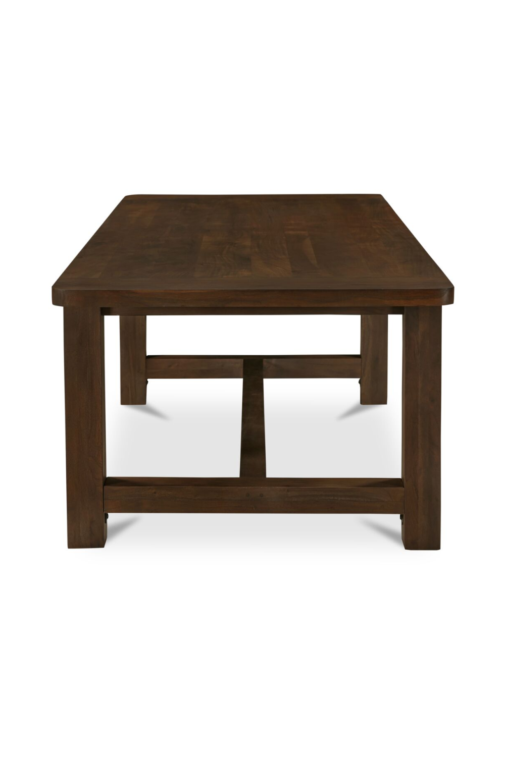 Modern European furniture - Brown Acacia Wood Dining Table - www.oroa.com