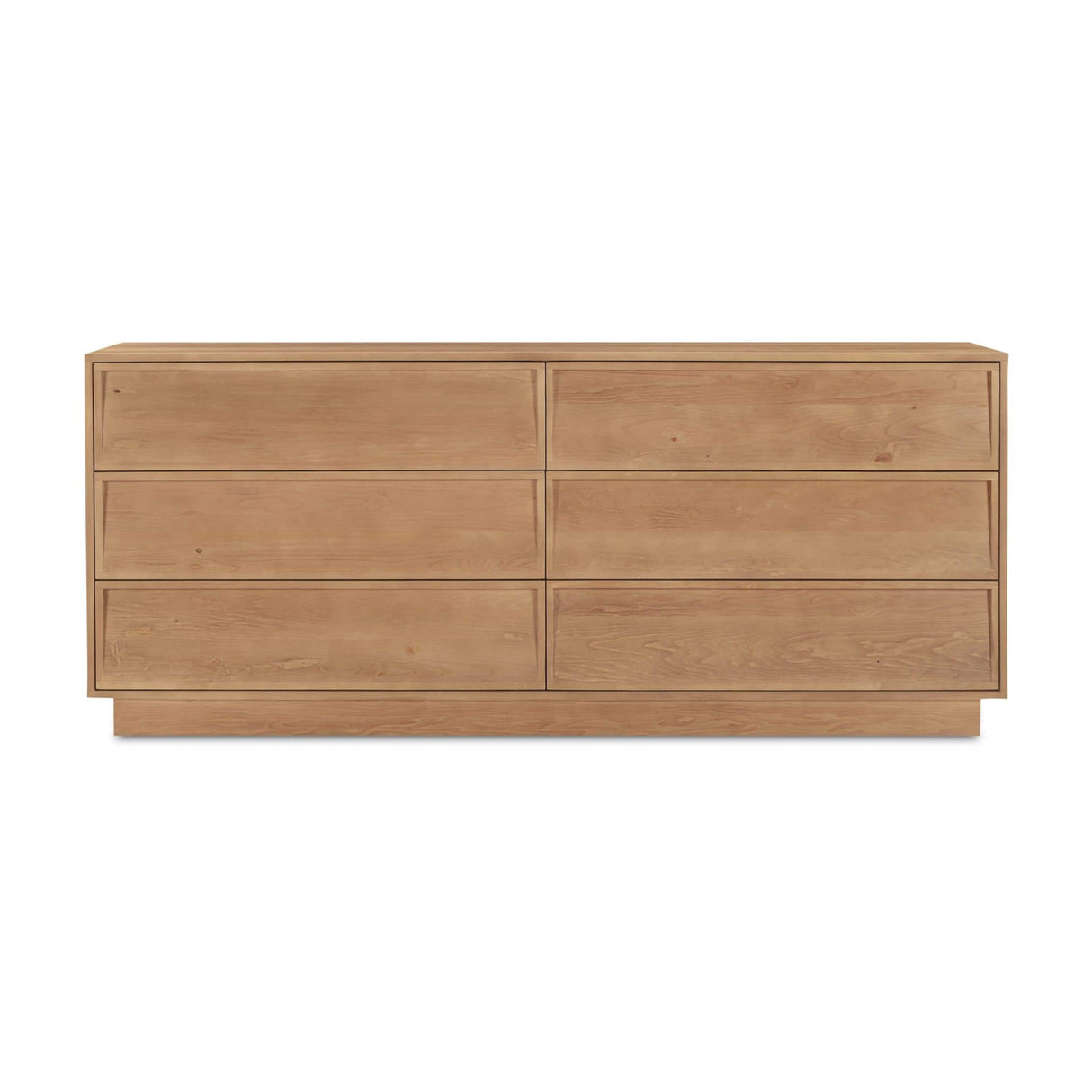 Modern or European furniture - Natural Hardwood 6-Drawer Dresser - www.oroa.com