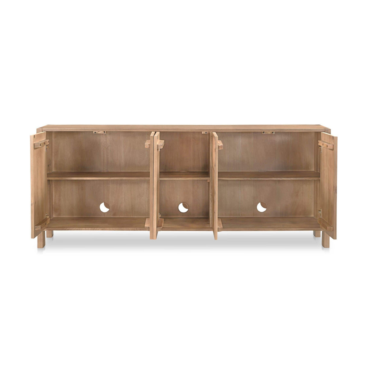 Carved Oak 5-Door Sideboard | Novi Living Roland