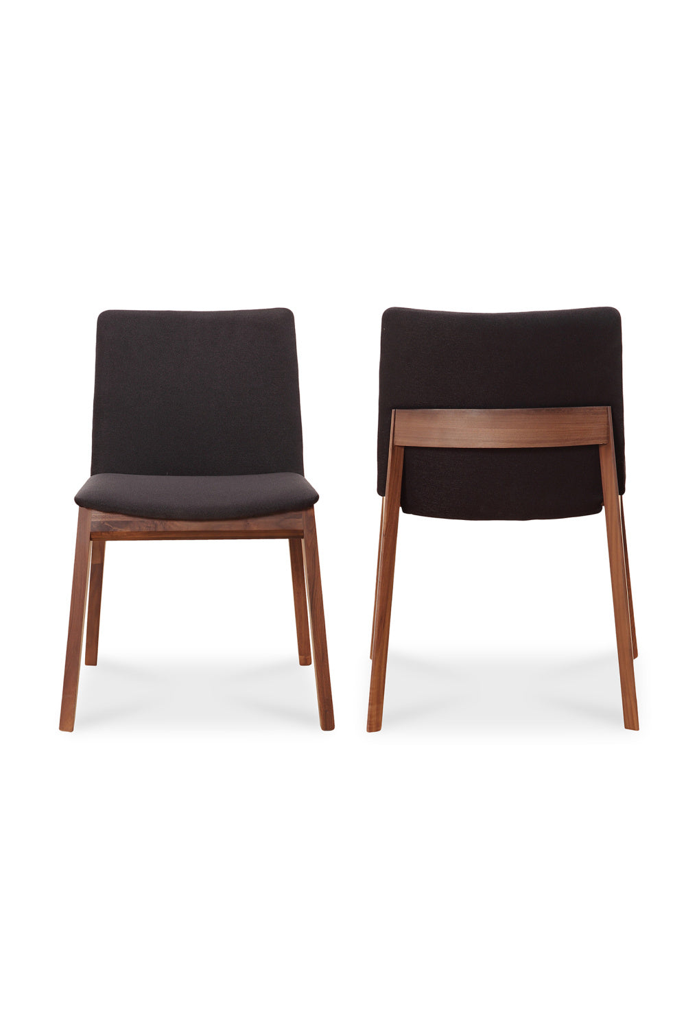 Modern European furniture - American Walnut Framed Dining Chairs (2) - www.oroa.com