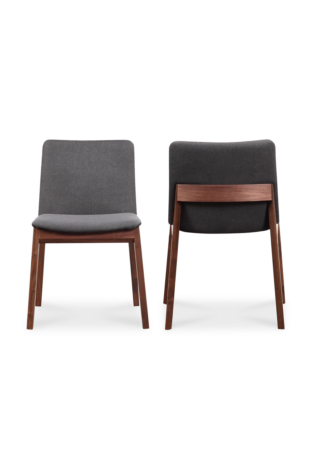 Modern European furniture - American Walnut Framed Dining Chairs (2) - www.oroa.com